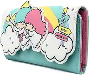 [Loungefly] x Little Twin Stars Kiki Lala Kawaii Rainbow Pastel Clouds Wallet