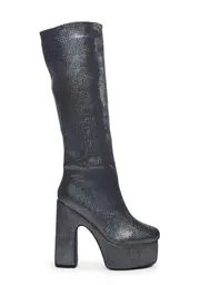 [SIMMI] Athena-5 Glitter Boots - Silver