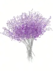 NNEOBA 50-Piece Purple Crystal Droplet Bouquet | Home & Party Decoration Set