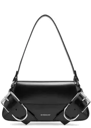 Givenchy Voyou Leather Shoulder bag - Black ONE SIZE