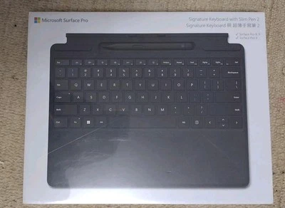 Microsoft Surface Pro Signature Keyboard with Slim Pen 2 Pro 8, 9, X New Sealed