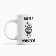 Grill Master Mug - White 11oz Mug - Coffee Mug - Tea Cup - BBQ Grill Mug - Chef