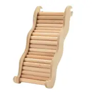 Hamster Climbing Ladder Smooth Wooden for Mouse Small Animals Hermit Crabs