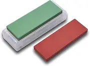 KAKURI Sharpening Stone 2 Set #220/1000 Grit, Professional Knife Whetstone Stone Set with Non-Slip Base Case