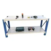 1.5m Heavy Duty Workbench Shelving Rack Work Bench Workbenches 3 colours-R