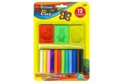 Craft Polymer Clay Soft Modelling Moulding Strip Plasticine DIY Toys Stick 15pcs