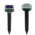 2pcs/4pcs Solar Power Ultrasonic Mice Gopher Mole Snake Repellent Repeller