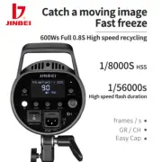 Jinbei MSN600 Pro 600Ws 5500K GN80 Studio Flash Light Photography Lighting