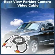 Car Reverse Rear View Parking Camera Video Cable BNC+DC 7M Black