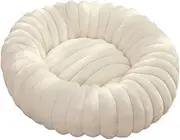 Donut Dog Bed and Cat Bed, Soft Plush Round Pet Couch, Washable and Anti-Slip Design, Ideal Calming Bed for Small Dogs and Cats, Perfect for Cozy Sleep and Comfort.