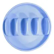 Silicone Taco Holder, Reusable Taco Plates with Dividers, Taco Rack Holders Stand for Hard Soft Taco Shell Holder, Blue