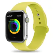 Silicone Apple Watch Band Sport Loop For Apple Watch 38mm Lemon Yellow