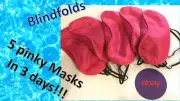 5 Pink Travel eye mask Blindfold sleep Sun light Bed Mascara Rosado New