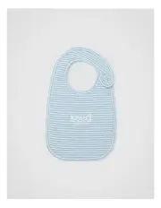 [Seed Heritage] Core Rib Logo Bib in Blue Stripe
