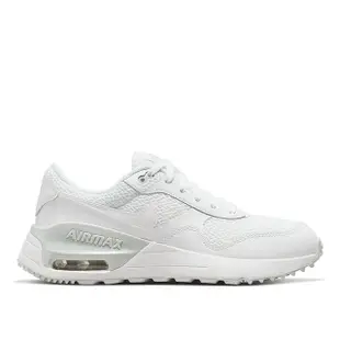 【NIKE 耐吉】慢跑鞋 女鞋 大童 運動鞋 氣墊 緩震 AIR MAX SYSTM GS 白 DQ0284-102(3K2093)