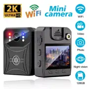 HD 1080P Video Recorder DVR WIFI Camcorder Mini Police Body Camera IR Night Cam