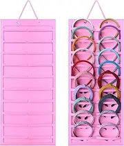 SMUK Hanging Headband Holder Organizer for Girls, Wall-mount Headband Storage Display for Women, Head Band Hair Accessories Organizer On Wall, Door, Wardrobe