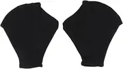 WINOMO 1 Pair Webbed Swimming Gloves Aquatic Traning Fit Paddles Water Resistance Diving Hand Web (Black)