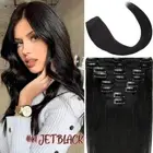 CLEARANCE Clip In 100% Human Hair Extensions Full Head Remy Hair 8 Pieces Wefts