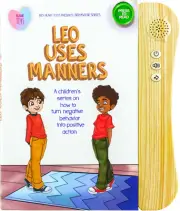 Big Heart Toys - Leo Uses Manners - Educational Book with Audio Feature