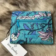 NWT Vera Bradley RFID Mini Tri-Fold Wallet - Peacock Garden Pattern