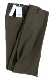 Vince Women's Pants Slacks Trousers Size XS Side Zip Olive Flat Front NWT $295