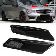 2X Bonnet Hood Vent Louvers Air Duct Scoop Cover For Mercedes W204 W205 W207 AMG