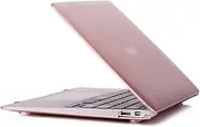 RUBAN Compatible with MacBook Air 11 Inch Case Model A1370 A1465, Soft Touch Plastic Hard Shell Case Bundle for Mac Air 11.6 (Rose Gold)