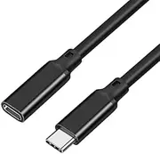 USB C to USB C 3.2 Gen2 10Gbps PD 100W Cable [Male to Female], Sisyphy 4K@60Hz Monitor Video Cable Compatible with Surface, MacBook Pro/Air, iPad Pro, Pixel and More Type-C Devices