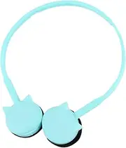 Uonlytech 1pc Cute Cat Style Headset with Microphone Lightweight Ear Headphone for Bass Sound Compatible with Mobile Phones Computers Durable Material Color