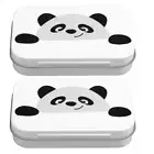 2Pcs Tinplate Storage Box Cookie Case Cookie Container Tinplate Cookie Boxes