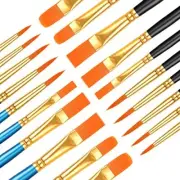 20 PCS Miniature Paint Brushes Kit Fine Detail Painting Brush Micro Professio...