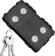 A key box hide, strong magnetic key case with protective padding, weatherproof key bearing for under-vehicle, compact key for spare house keys, car keos and security