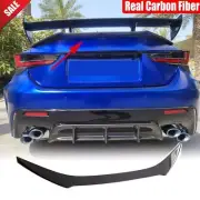 For Lexus RC F RCF 2015-2018 Rear Carbon Rear Trunk Spoiler Highkick Wing Lip (for: Lexus)