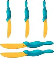 5 Pcs Splatypus Jar Spatula for Scooping and Scraping - Unique Fun Cooking Kitchen Gadgets for Foodies - BPA-Free & 100% Food Safe - Crepe Spreader