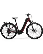 Merida eSpresso City 400 EQ Electric Hybrid Bike 504Wh Battery Burgundy Red/Black