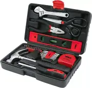 Hilka 25 pieces home tool kit diy wrench pliers hammer level hex keys screwdrive