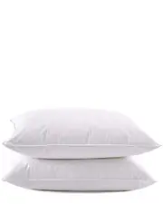 Puredown White Goose Feather and Down Pillow Pack