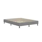 Bed Frame Double Size Fabric Grey