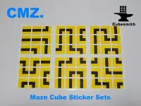 在飛比找Yahoo!奇摩拍賣優惠-MAZE CMZ.3×3×3魔術方塊專用高品質迷宮PVC貼紙