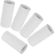 5 Rolls Mini Thermal Printer Paper Self Stick Adhesive Label Rolls for Printing White