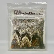 Vintage 70s Columbia Minerva Latch-a-Pillow or Wall Hanging Kit 18"-Canvas Only
