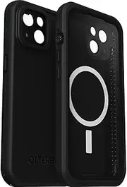 OtterBox Fre Case for iPhone 14 for Mag Safe, Waterproof (IP68), Shock Proof, DirtProof, Sleek and Slim Protective Case with Built in Screen Protector, x5 Tested to Military Standard, Black