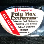 POLY MAX EXTREMES Illegal golf product used on ALL Ping G400 drivers