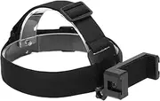 Head Strap Mount, Adjustable Detachable Nonslip Comfortable Head Camera Mount 120° Flip Action Camera Head Mount Strap for Action Camera Mobile Phone