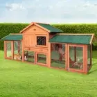 Rabbit Hutch Hutches Large Metal Run Wooden Cage Chicken Coop Guinea Pig
