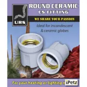 URS Ceramic Globe Holder Edison Screw Fitting Light Bulb Holder