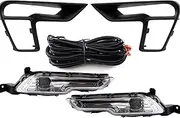 Car Fog lamp, for Explorer 2018 2019 2020 1 Pair Car Fog Light Daytime Running Lights Front Bumper Turn Signal Lamp with Switch