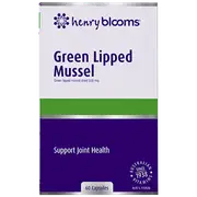 Henry Blooms Green Lipped Mussel 60 Capsules