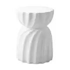End Coffee Side Table Terrazzo Hourglass Concrete Stool Stand